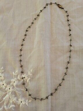 Vintage Sterling Silver Dainty Choker Necklace